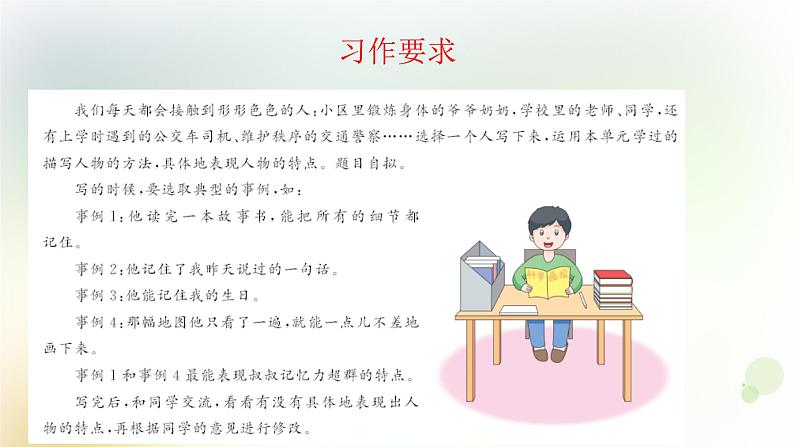 第5单元 形形色色的人 第1课时 同步作文课件 部编人教版小学语文五下第7页