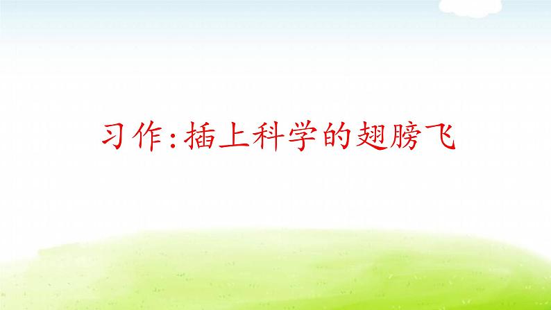 习作 插上科学的翅膀飞第1页