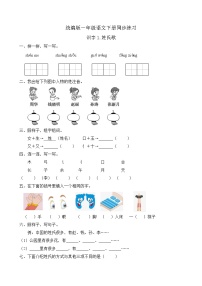 小学语文人教部编版一年级下册2 姓氏歌精品课时练习