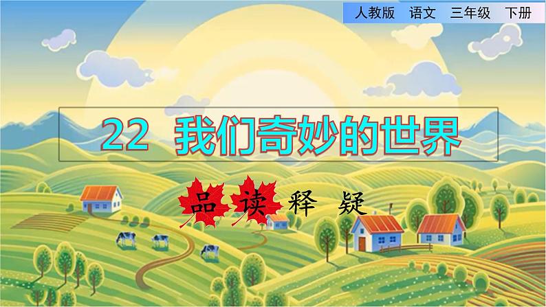 22 我们奇妙的世界品读释疑课件第1页