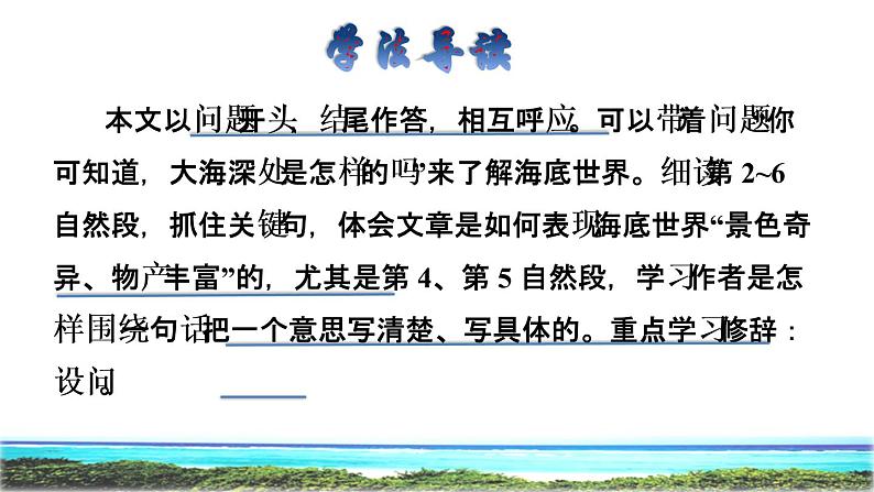 23 海底世界 品读释疑课件第3页