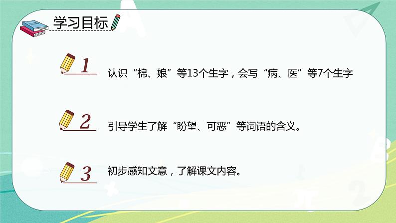 部编版 一年级语文下册同步备课 课文 第19课 棉花姑娘(课件)第2页