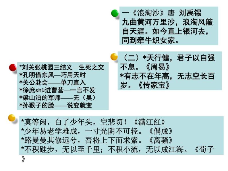 部编版五年级下册期中语文复习梳理课件PPT05