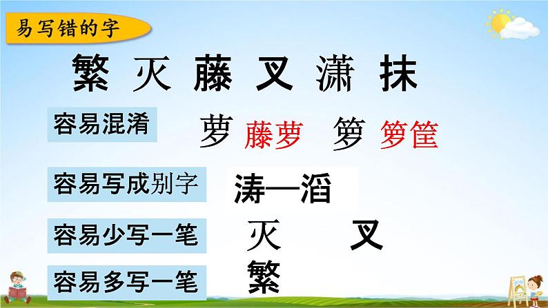 人教部编版四年级语文下册《第三单元 综合复习》教学课件PPT小学优秀公开课03