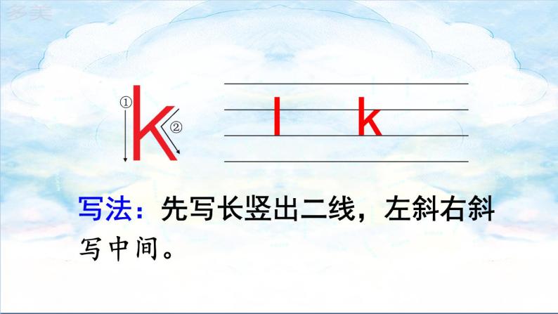 部编版语文一年级上册汉语拼音5 《ɡ k h》课件PPT08