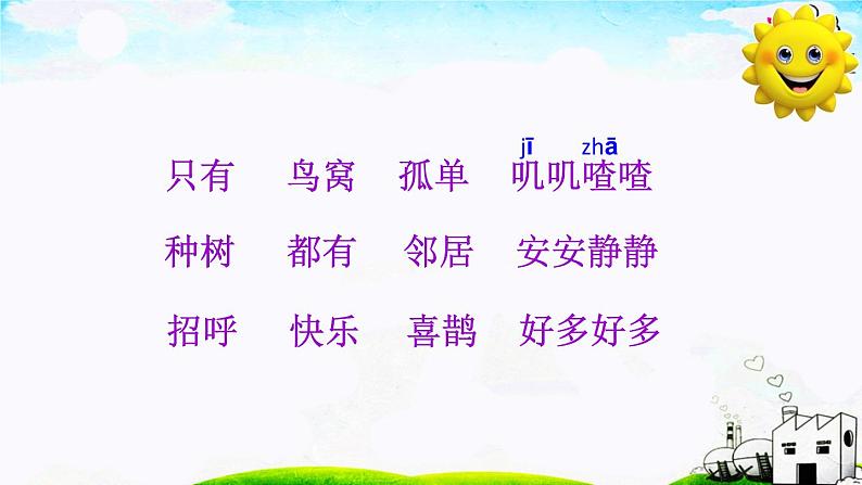 部编版小学语文一年级《课文6:树和喜鹊》课件第6页