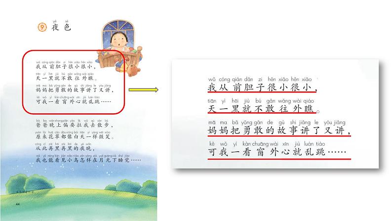 部编版小学一年级语文9-《夜色》(1课时)课件PPT第4页