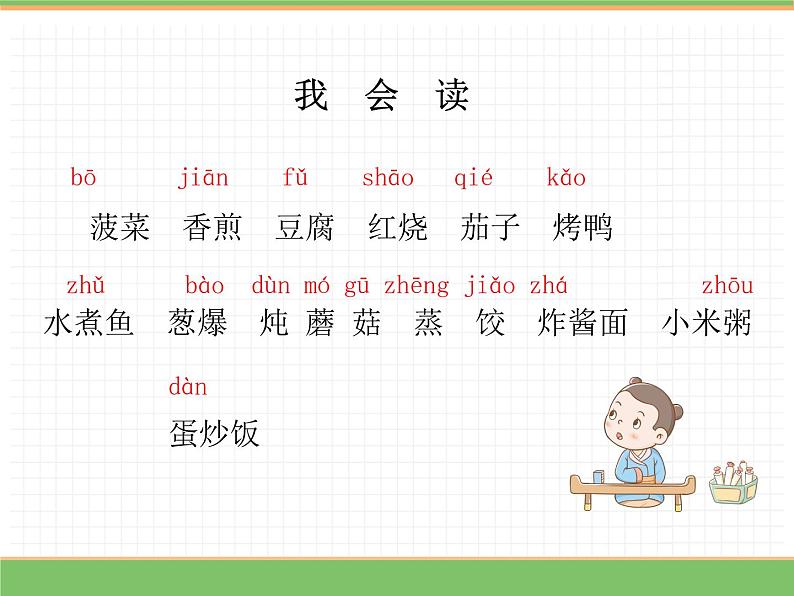 人教版语文二年级下册 第三单元 4 中国美食(第1课时)课件PPT第7页