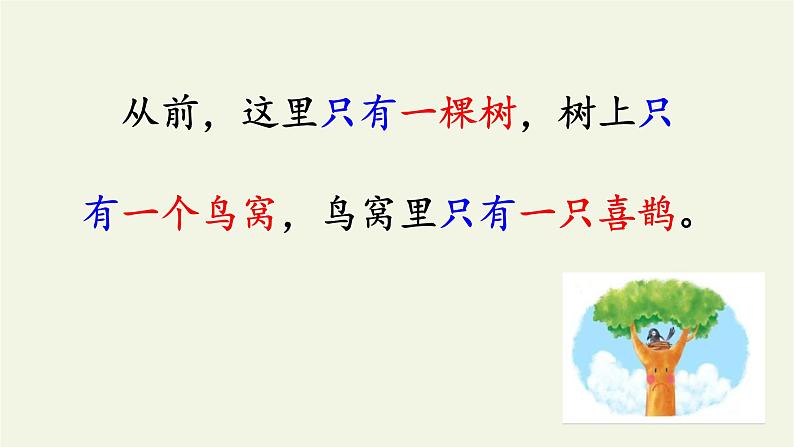人教部编版一年级下册课文树和喜鹊同步备课ppt课件第7页
