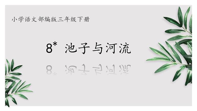 8.池子与河流(网课教学课件)第1页