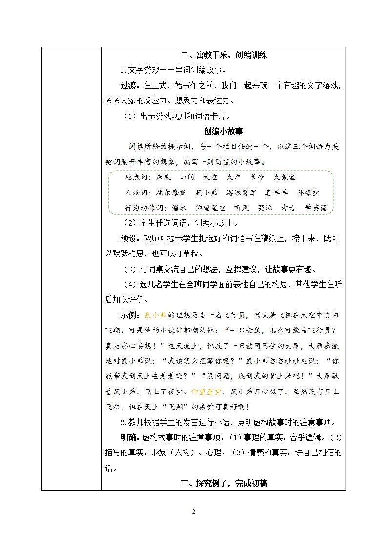 部编版语文六上 习作四:笔尖流出的故事 课件+教案02