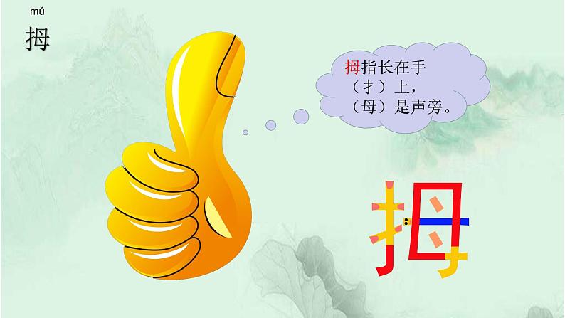 22. 手指 趣味识字 生字教学课件PPT03