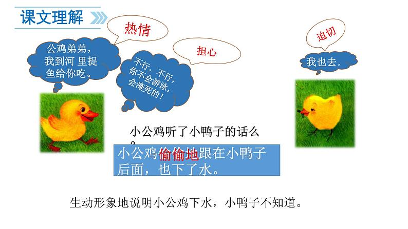 一年级语文下册课件-5 小公鸡和小鸭子3-部编版(13张PPT)05
