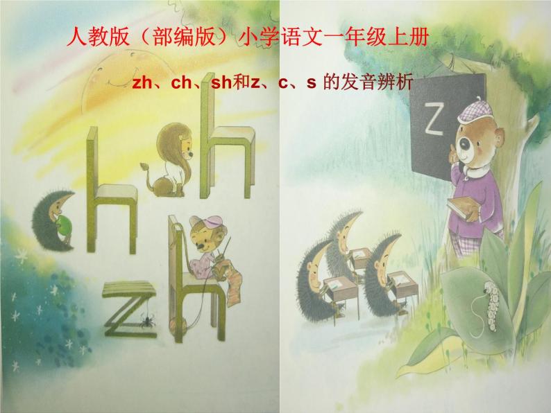 一年级语文上册教学课件-8 zh ch sh r（2）-部编版（共11页PPT）01