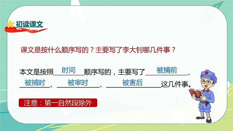 部编版六年级下册第四单元 11十六年前的回忆课件PPT第6页