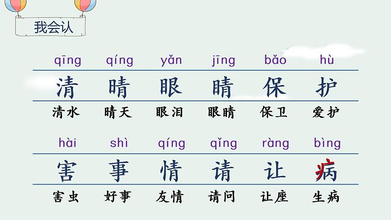 部编版语文一年级下册 第1单元 识字3 小青蛙课件PPT05