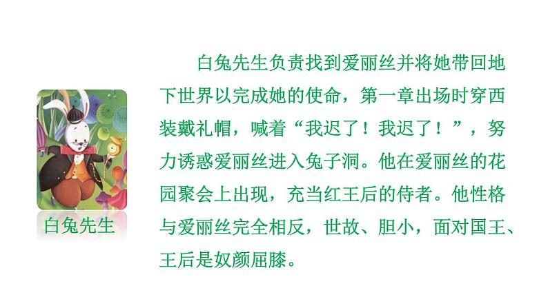 部编版六年级语文下册名著导读课件---爱丽丝漫游奇景 鲁滨逊漂流记 女生贾梅 男生贾里 骑鹅旅行记 青铜葵花 汤姆索亚历险记第8页