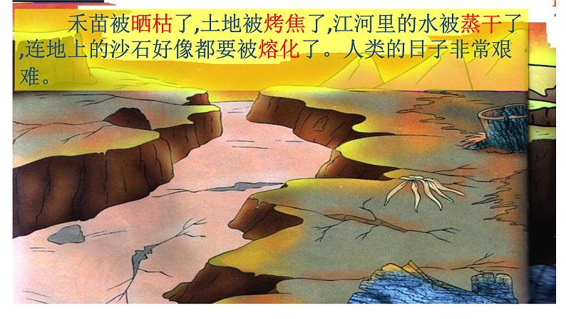 小学语文人教课标版(部编)二年级下册羿射九日课件06