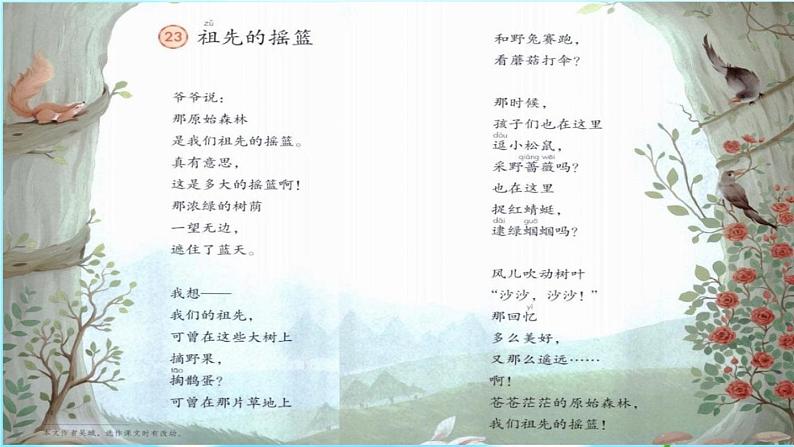 小学语文人教课标版(部编)二年级下册祖先的摇篮课件第4页
