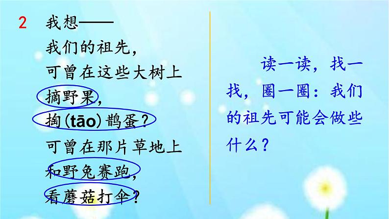 小学语文人教课标版(部编)二年级下册祖先的摇篮课件第6页