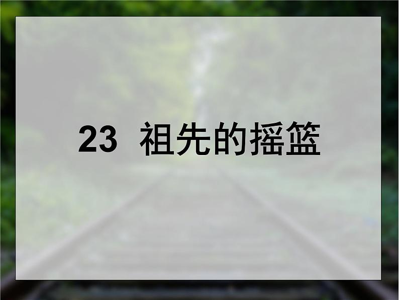小学语文人教课标版(部编)二年级下册23祖先的摇篮课件04
