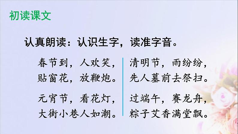 小学语文人教课标版(部编)二年级下册2传统节日课件07