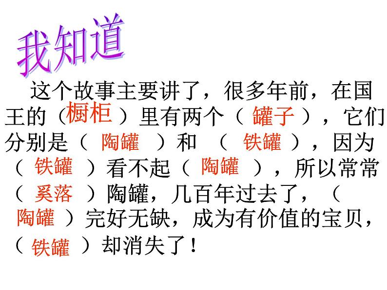 小学语文人教课标版(部编)三年级下册6陶罐和铁罐 6课件PPT第3页