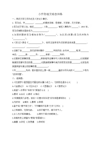 小升初语文综合训练5+试题-2022年语文六年级下册-人教部编版（无答案） (1)