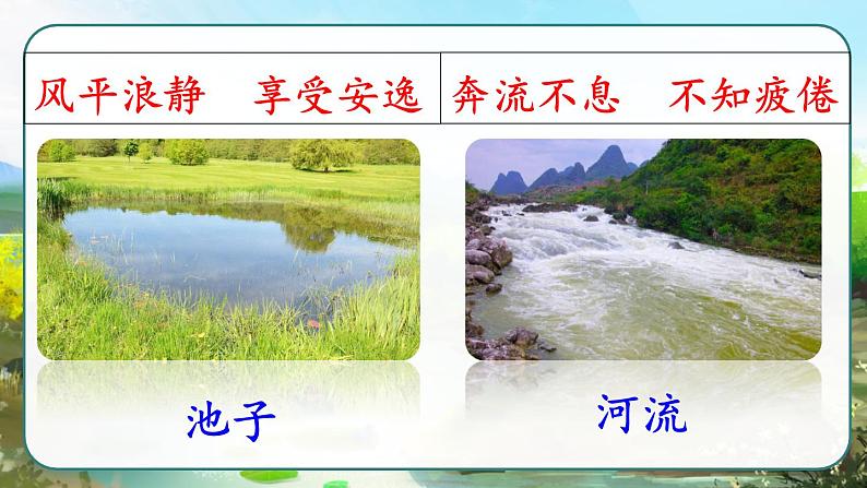部编版三年级下册语文《池子与河流》 课件01