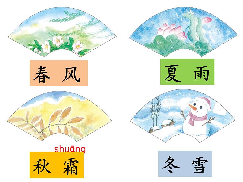 小学语文人教课标版(部编)一年级下册1春夏秋冬 课件第4页