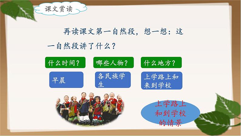 小学语文 人教课标版(部编)三年级上册 1 大青树下的小学 课件第6页
