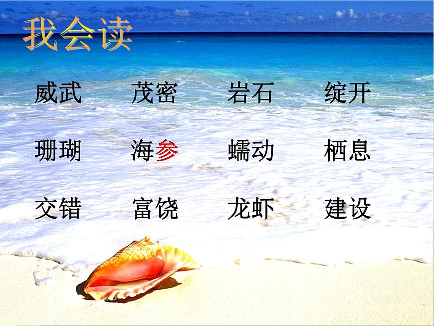 小學語文人教課標版（部編）三年級上冊 18 富饒的西沙群島 課件第8頁