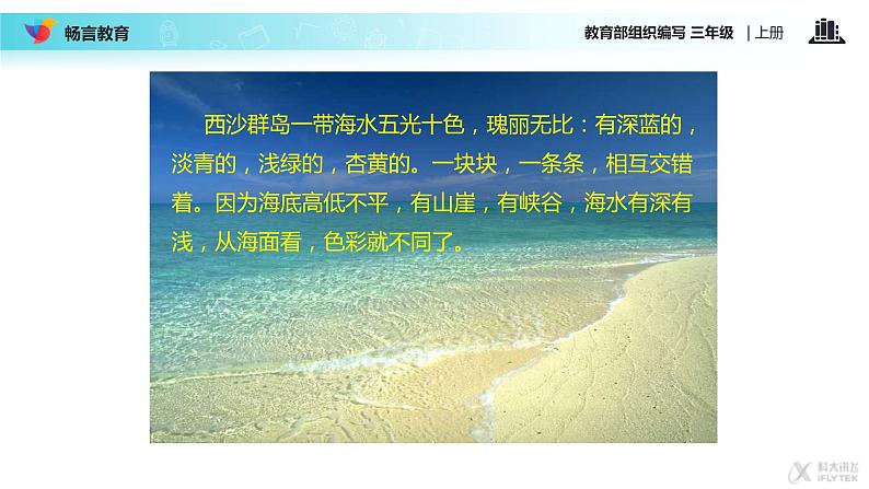 小学语文人教课标版(部编)三年级上册18 富饶的西沙群岛 课件第3页