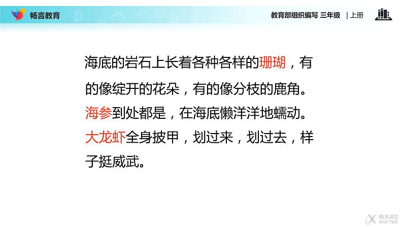 小学语文人教课标版(部编)三年级上册18 富饶的西沙群岛 课件第6页