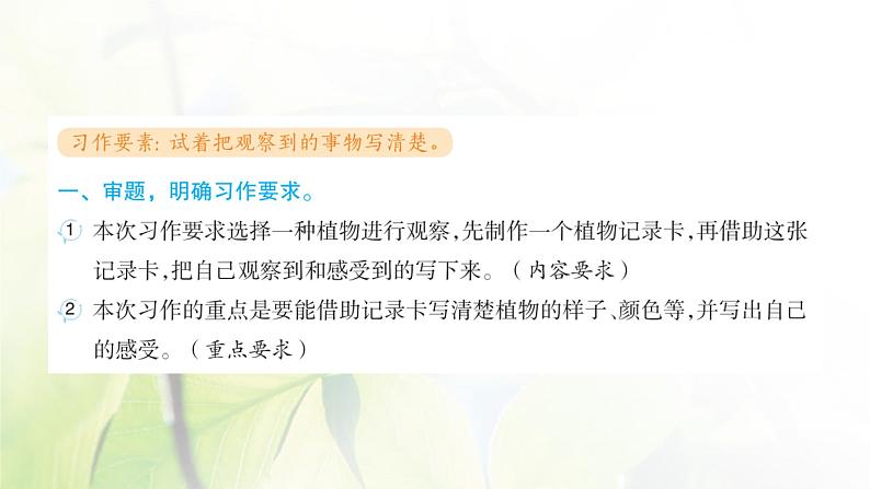 人教版语文三年级下册(部编版)第一单元作业PPT课件02