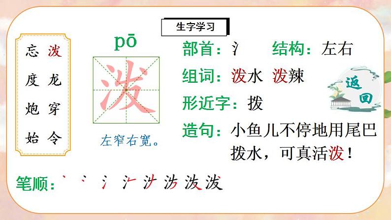 17《难忘的泼水节》课件PPT+生字课件+教案+音视频素材04