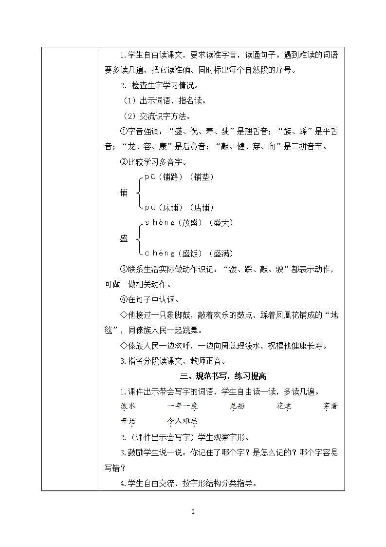 17《难忘的泼水节》课件PPT+生字课件+教案+音视频素材02