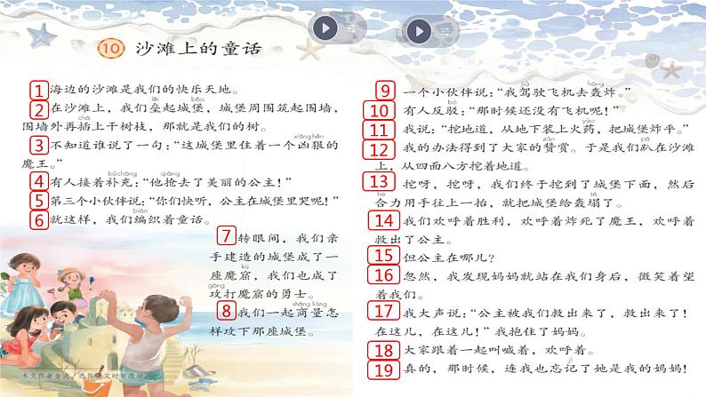 部编版《沙滩上的童话》PPT04