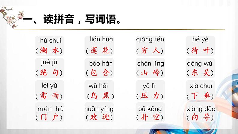 部编小学二年级语文下册(第六单元)复习课件第3页