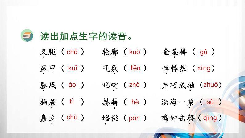 人教版统编教材六年级语文上册(第三单元)复习课件第3页