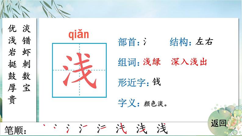 18 富饶的西沙群岛 生字笔顺课件(15张)05