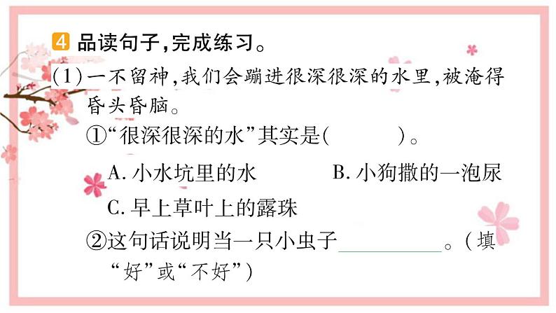 11 我是一只小虫子 习题课件(14张)第7页