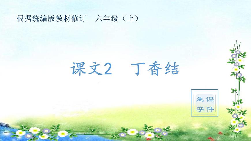（生字課件）2、丁香結(jié) （共13張PPT）第1頁