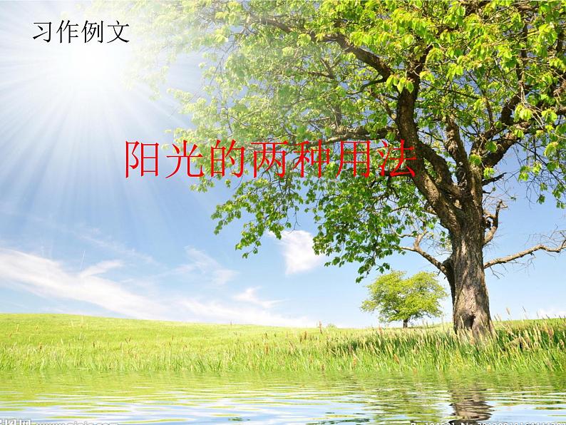统编版六年级下册第三单元习作《阳光的两种用法》课件(17张PPT)01