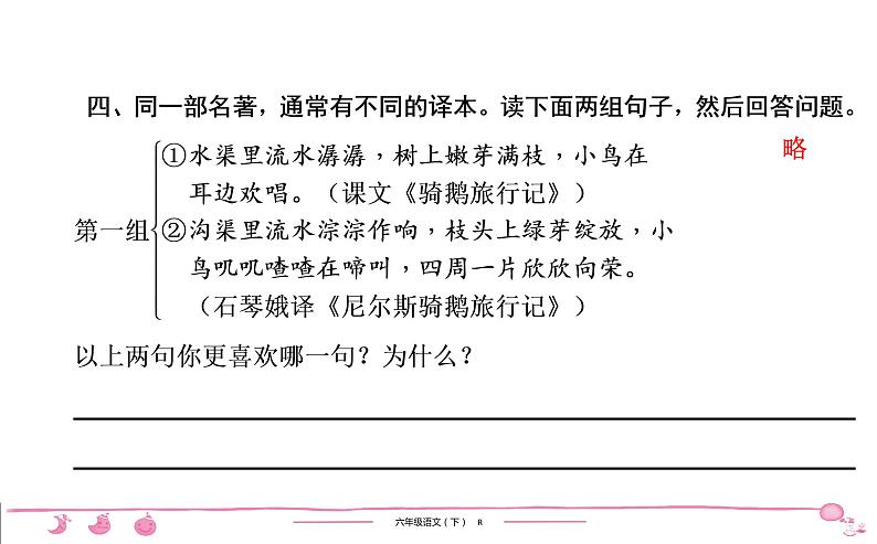 2020-2021学年六年级下册人教版语文习题课件 第2单元检测第8页