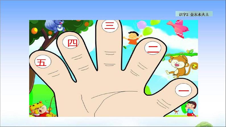 识字2 金木水火土 教学课件第4页