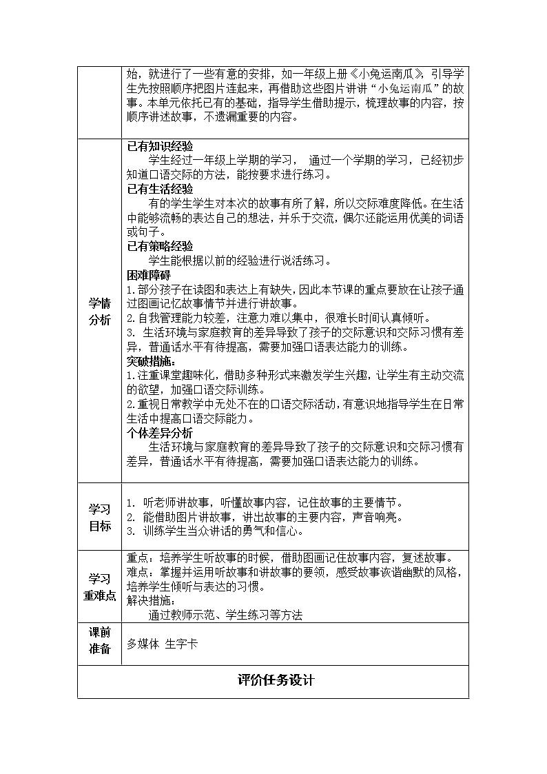 部编版一年级下册语文《口语交际》精品教案02