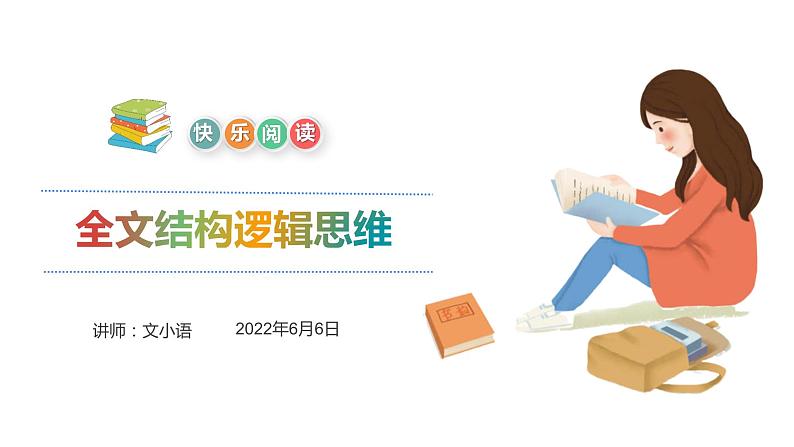 【暑假拔尖】小学高年级语文阅读理解课件:第2讲全文结构逻辑思维(统编版)01