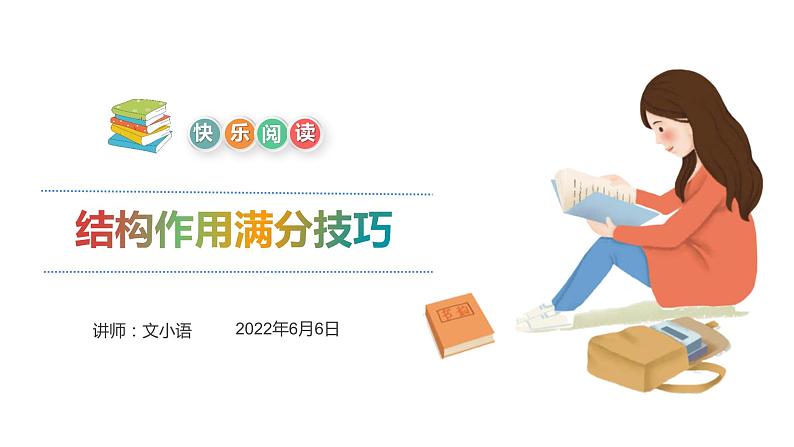 【暑假拔尖】小学高年级语文阅读理解课件:第1讲 结构作用满分技巧(统编版)01