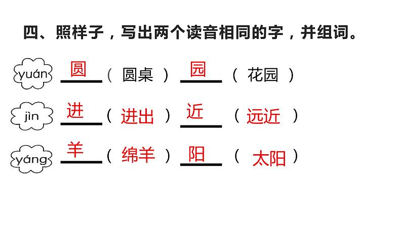 二年级上册语文 《语文园地三》海南 新课程课堂同步练习册课件第5页